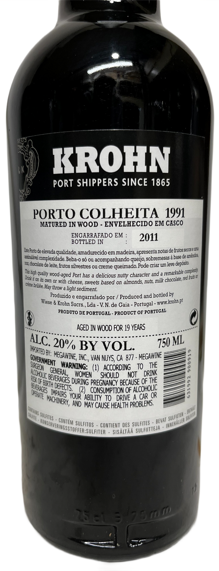 1991 Krohn Colheita Port