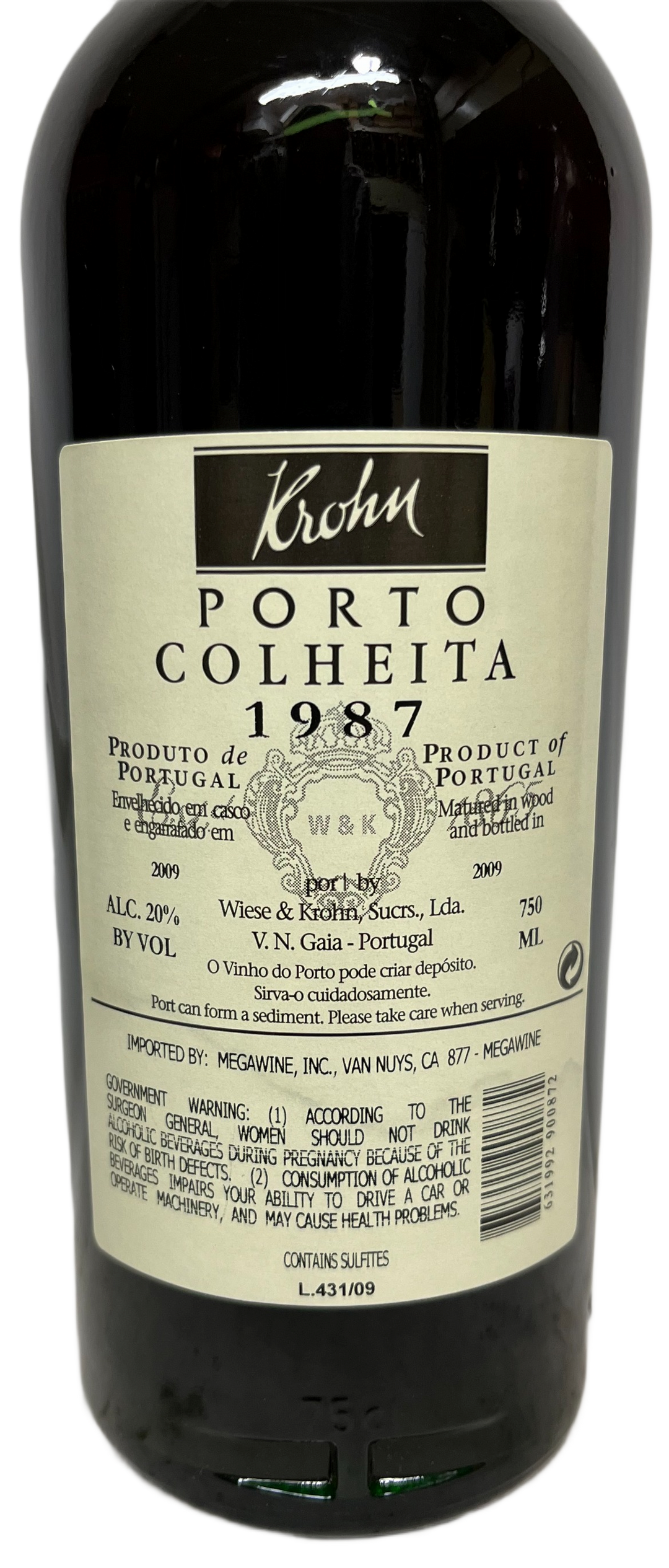1987 Krohn Colheita Port