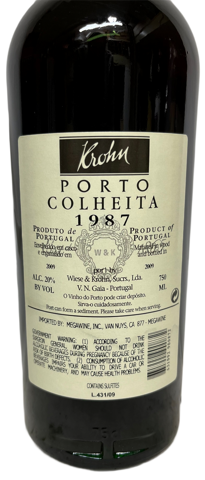 1987 Krohn Colheita Port