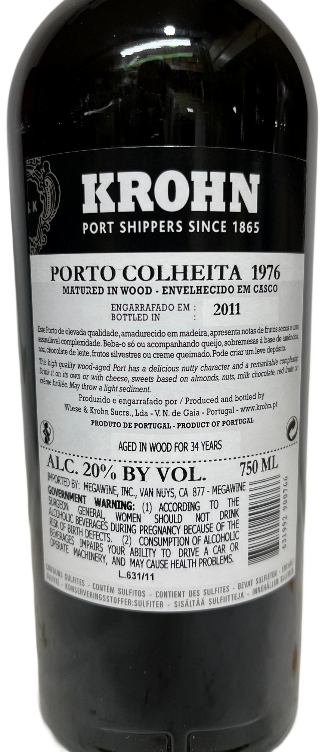 1976 Krohn Colheita Port