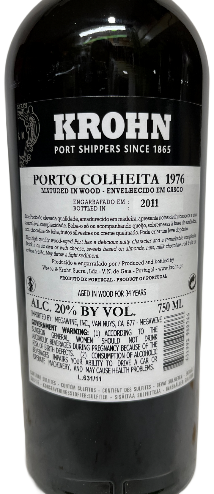 1976 Krohn Colheita Port