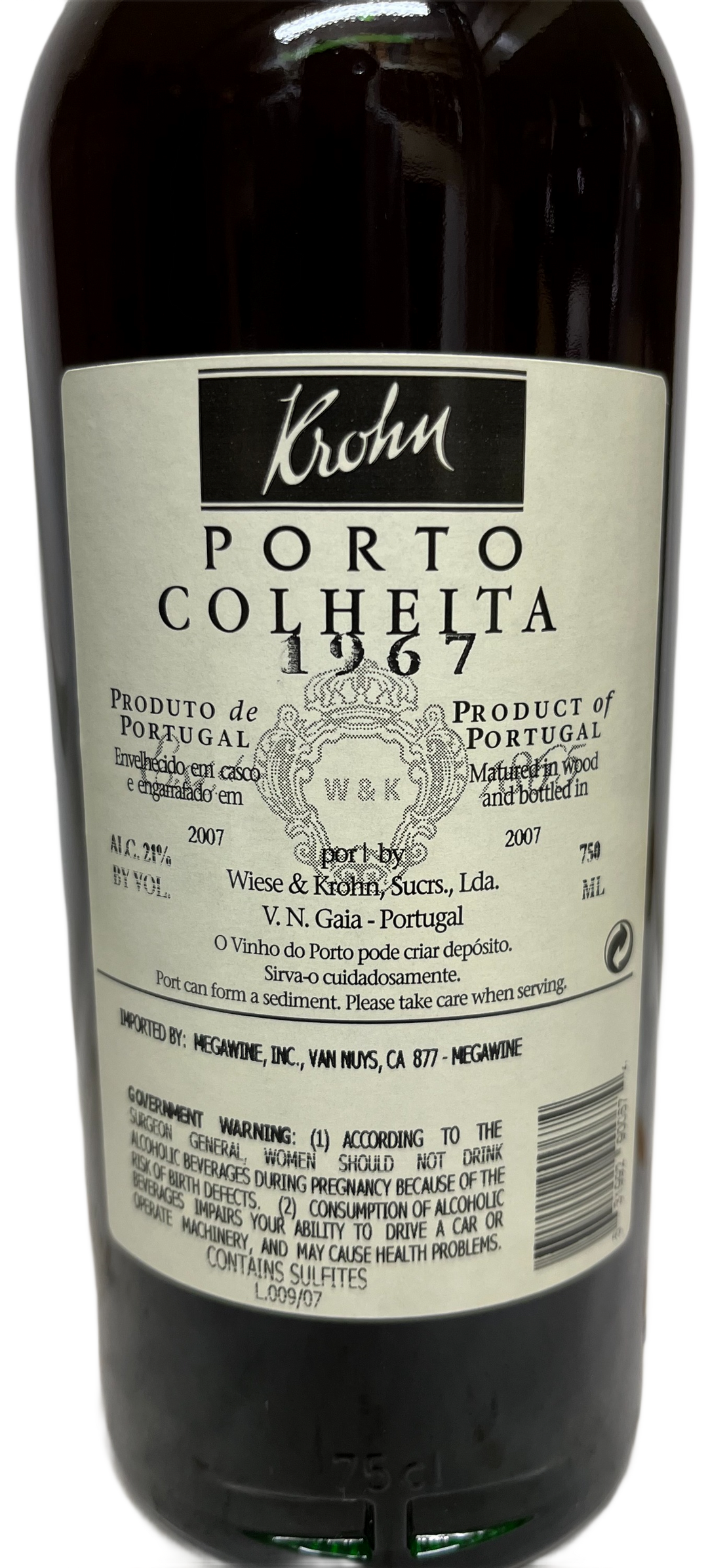 1967 Krohn Colheita Port