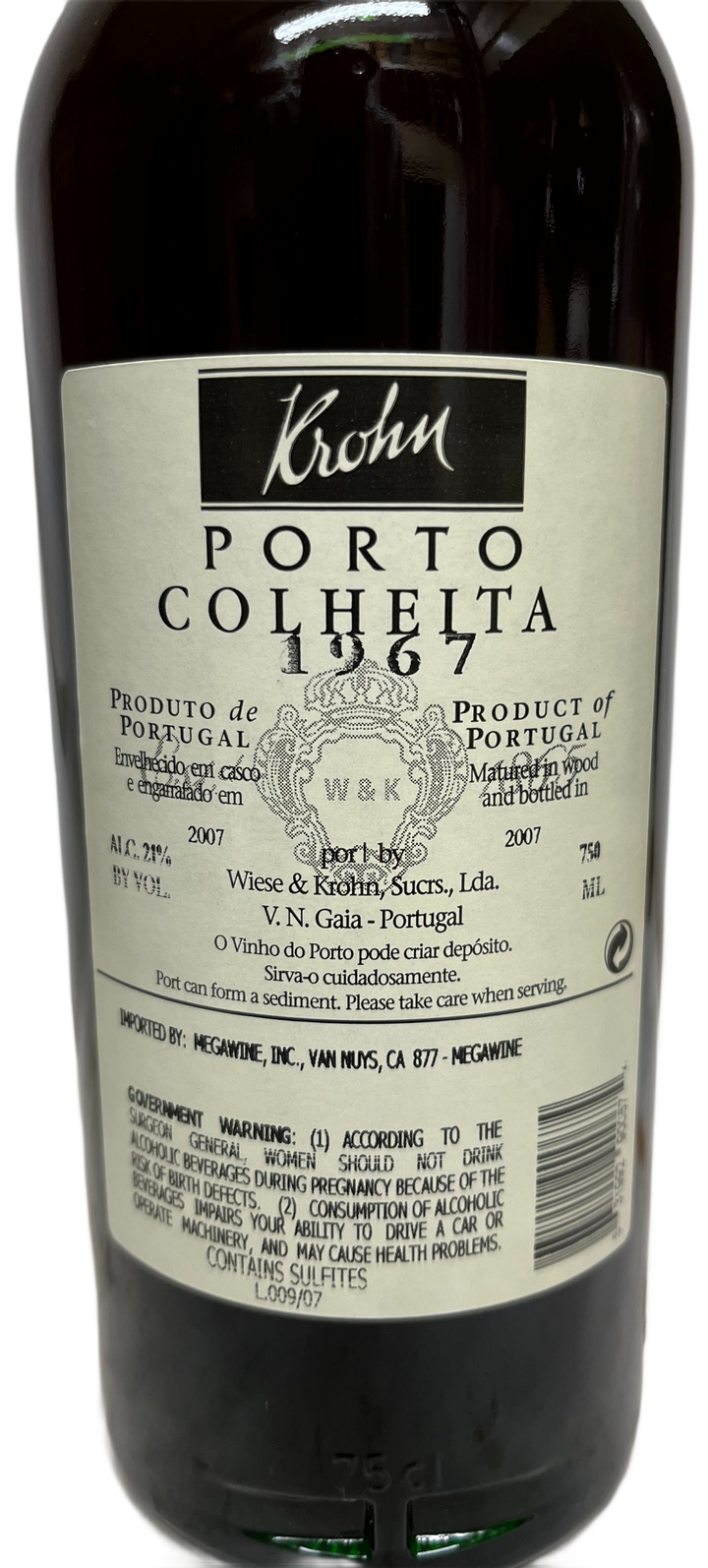 1967 Krohn Colheita Port