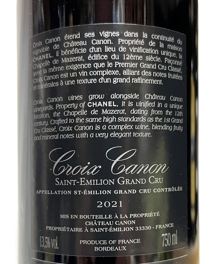 2021 Croix Canon St Emilion