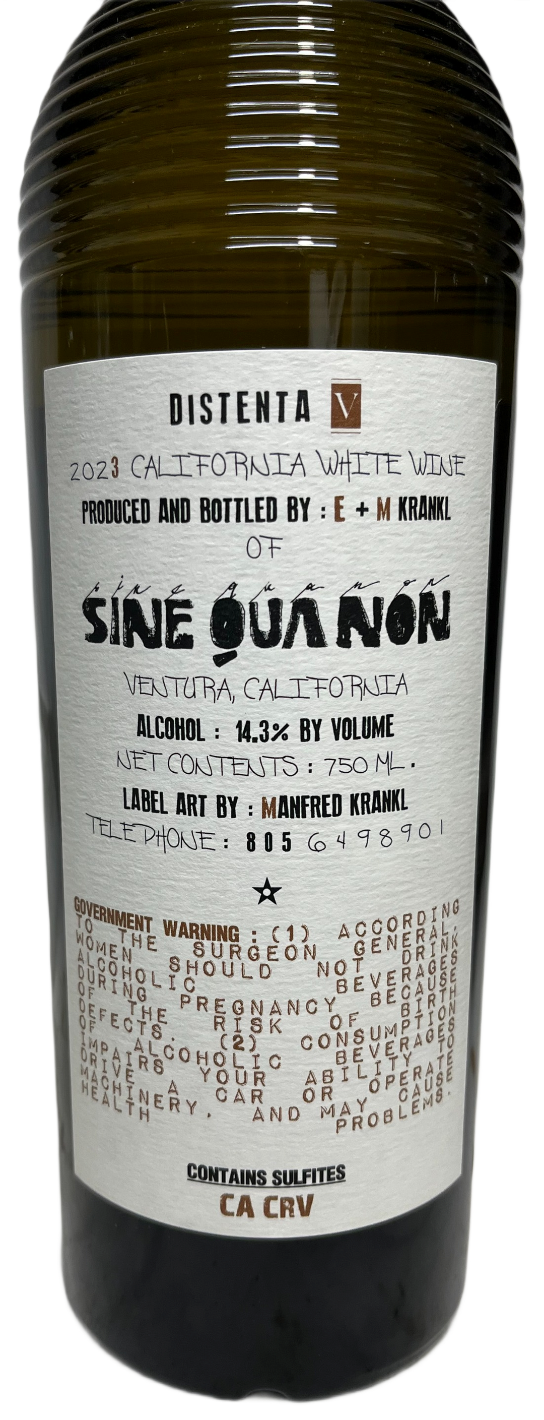 2023 Sine Qua Non Distenta V Proprietary White