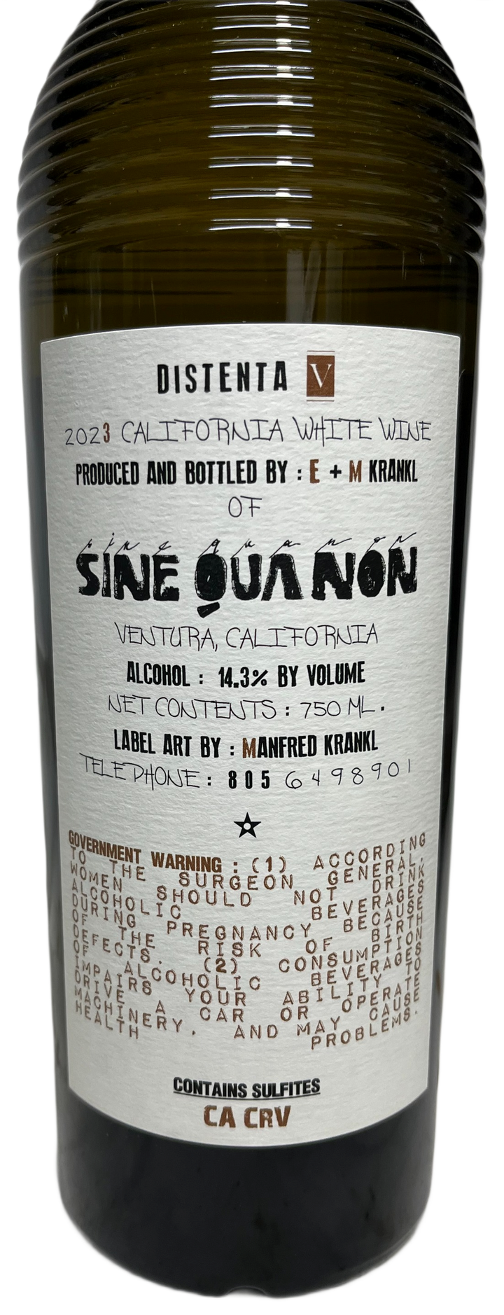 2023 Sine Qua Non Distenta V Proprietary White