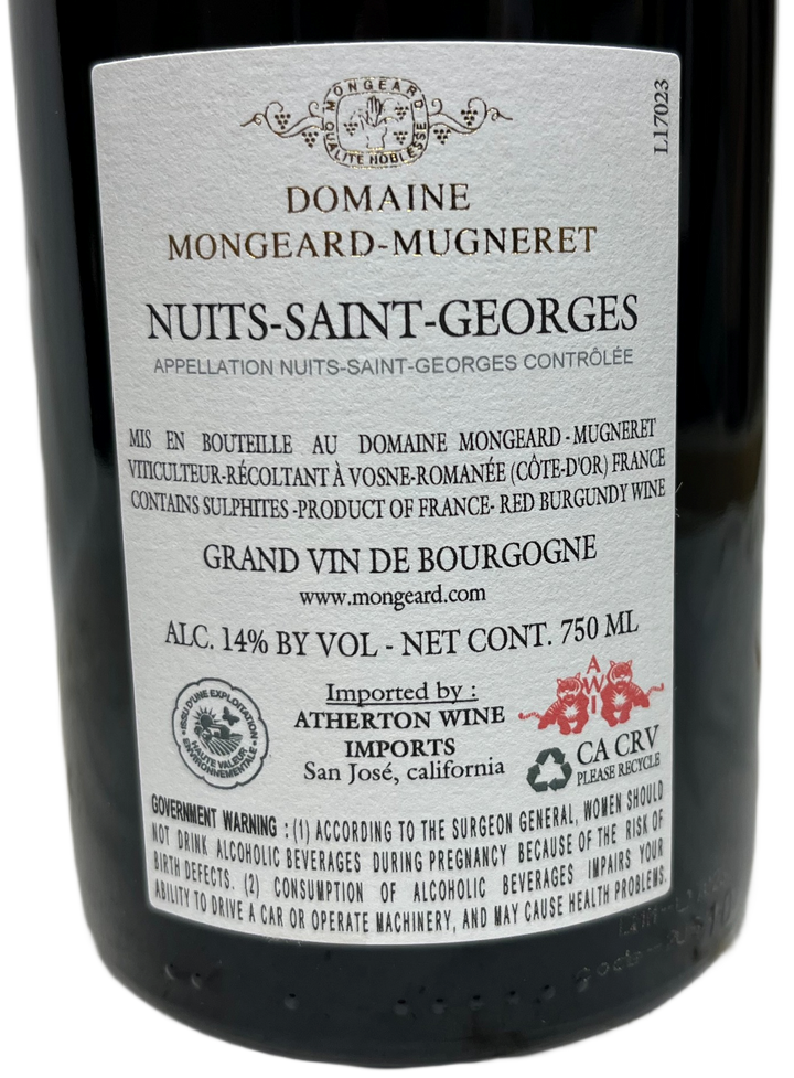 2023 Mongeard Mugneret Nuits St Georges