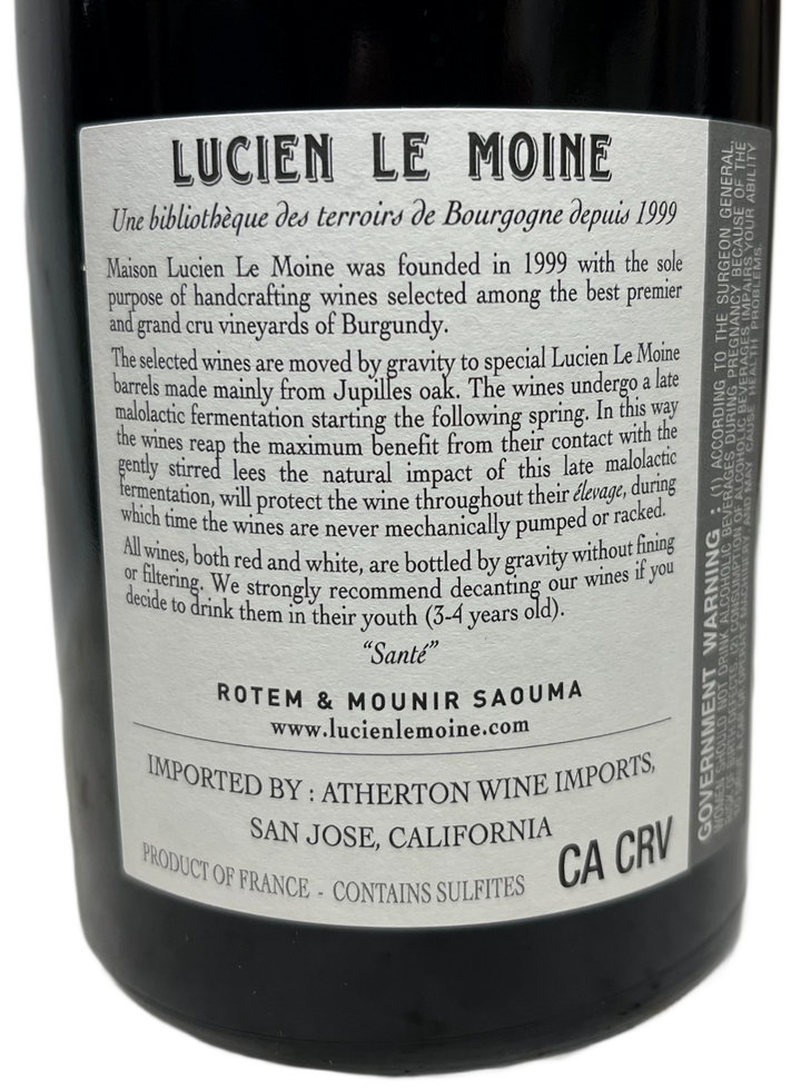 2022 Lucien Le Moine Pommard La Chaniere