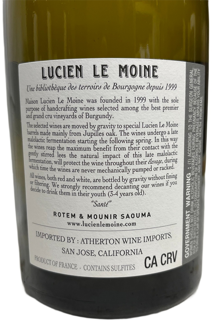 2022 Lucien Le Moine Pernand Vergelesses Sous Fretille