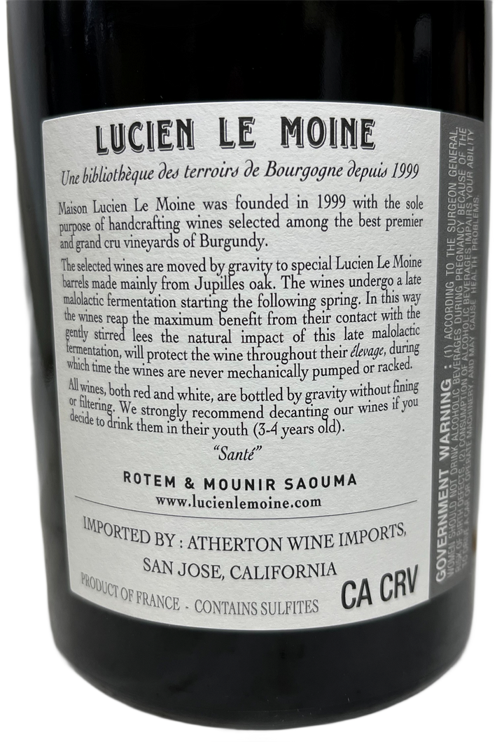 2022 Lucien Le Moine Chambolle Musigny les Charmes