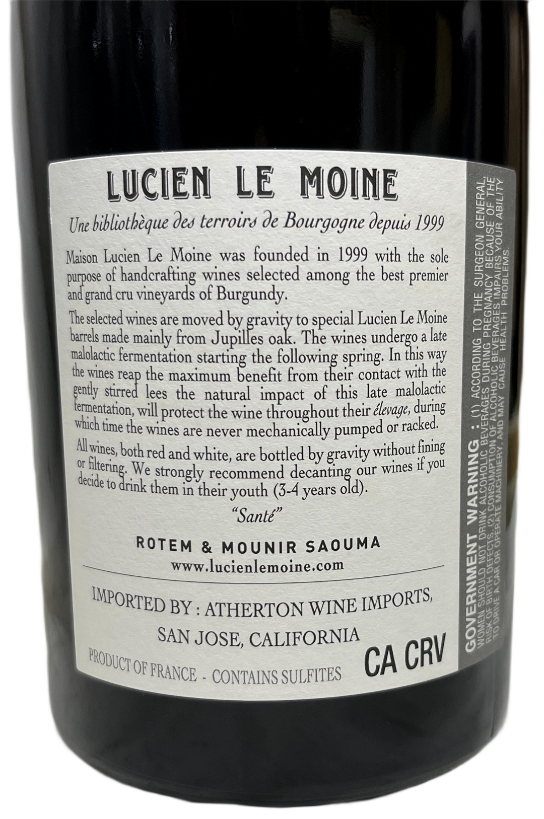 2022 Lucien Le Moine Chambolle Musigny les Baudes