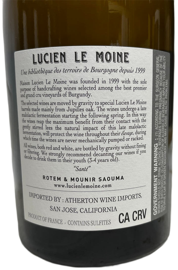 2022 Lucien Le Moine Bouzeron