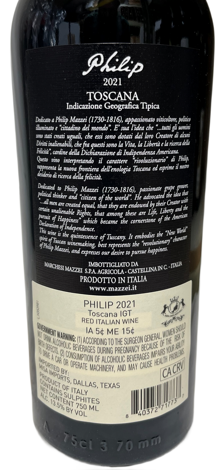 2021 Mazzei Philip Tuscany Cabernet Sauvignon