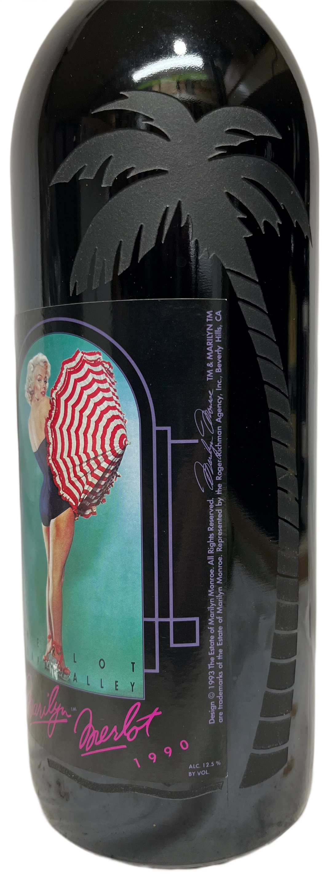 1990 Marilyn Merlot Napa Valley Merlot Etched