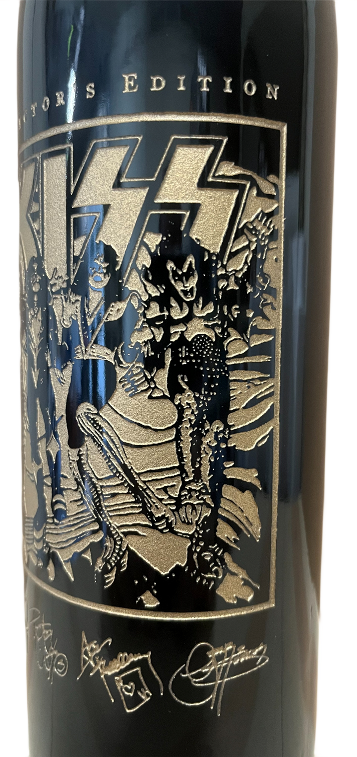 1995 Celebrity Cellars Kiss This Cabernet Sauvignon Etched Bottle