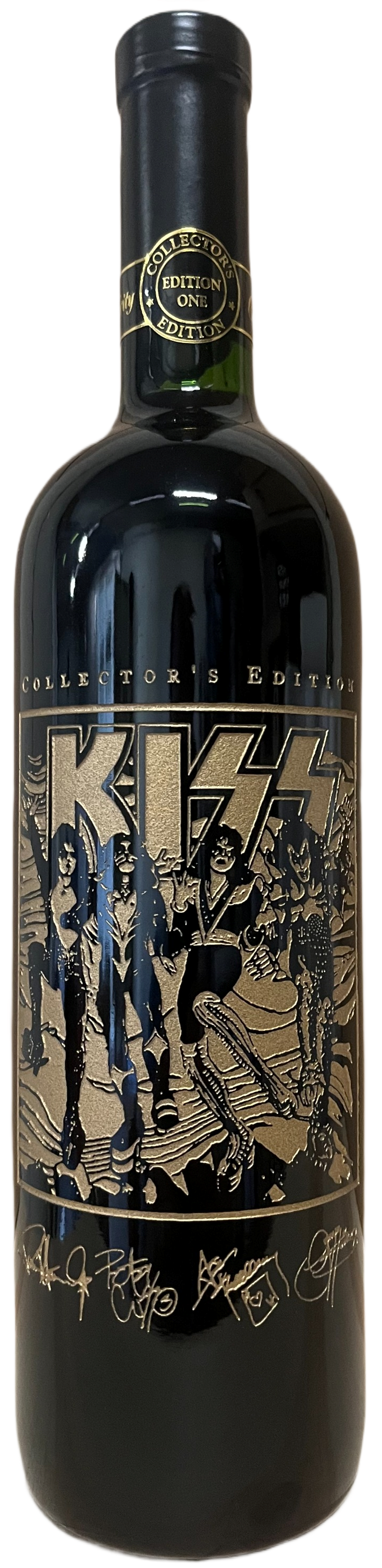 1995 Celebrity Cellars Kiss This Cabernet Sauvignon Etched Bottle
