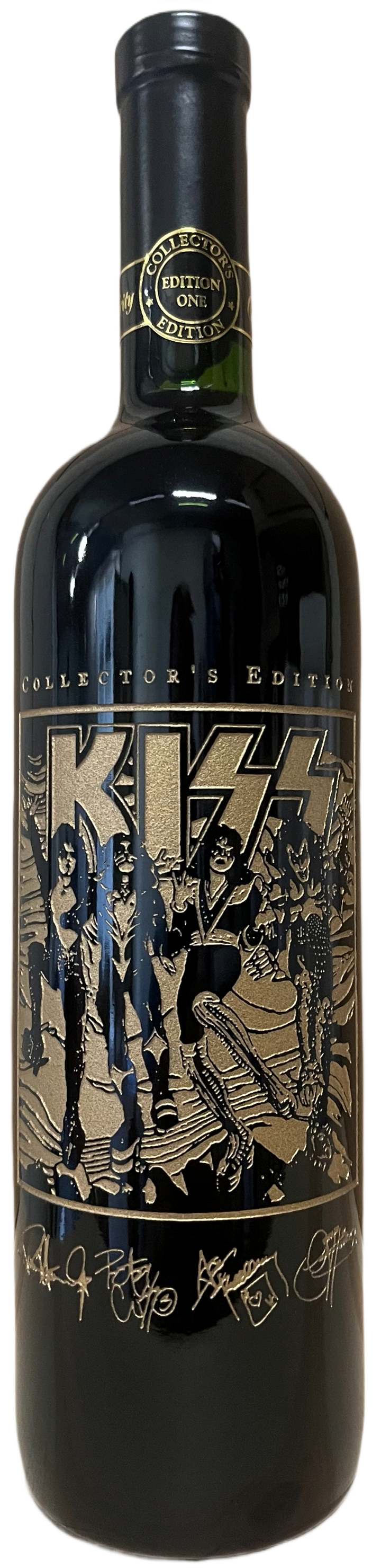 1995 Celebrity Cellars Kiss This Cabernet Sauvignon Etched Bottle
