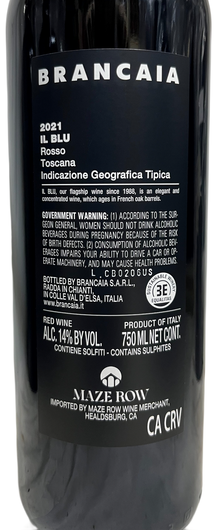 2021 Brancaia 'Il Blu' Rosso Toscana IGT