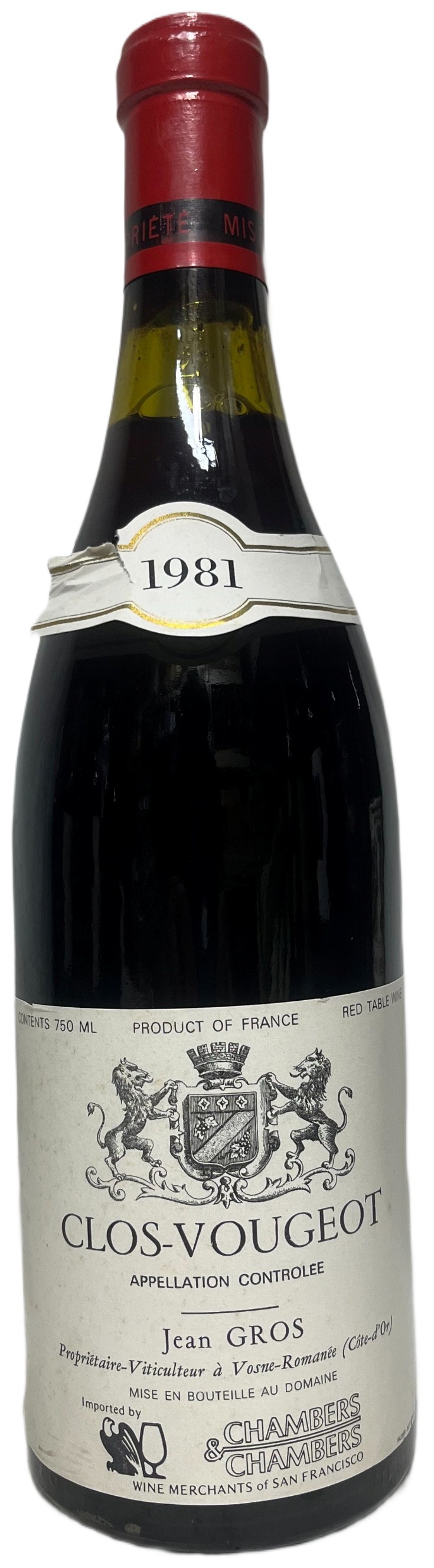 1981 Jean Gros Clos Vougeot