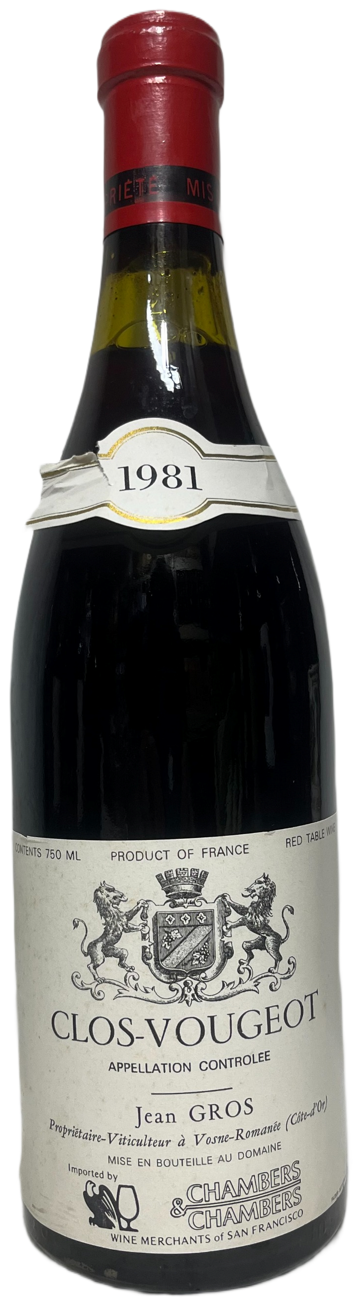 1981 Jean Gros Clos Vougeot