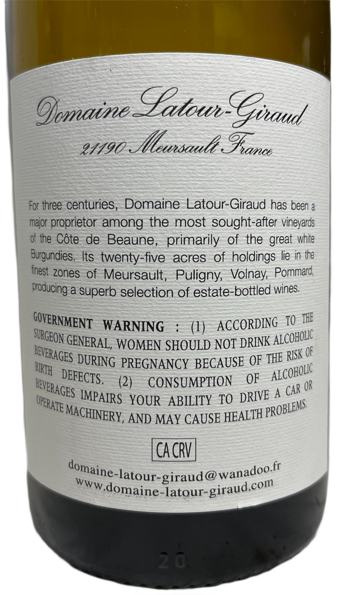2023 Latour Giraud Puligny Montrachet Champ Canet