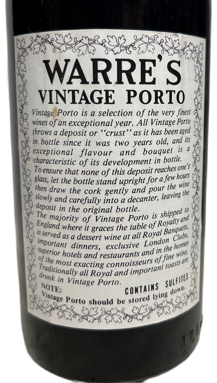 1985 Warre Vintage Port