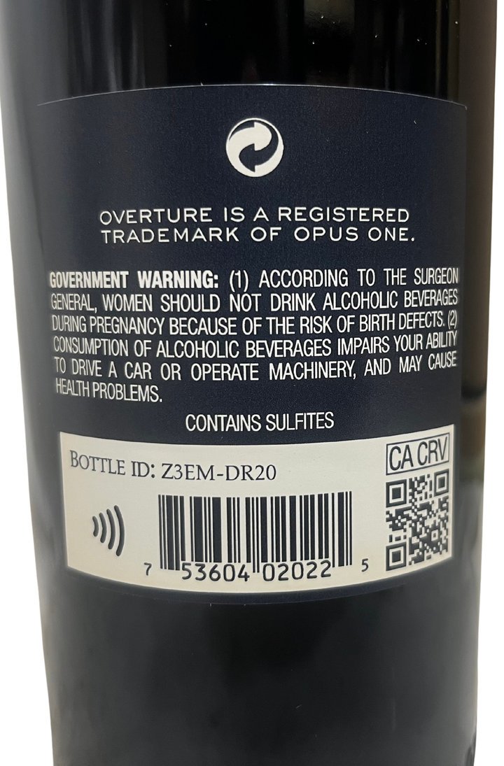 2022 Overture by Opus One Napa Valley Proprietary Red