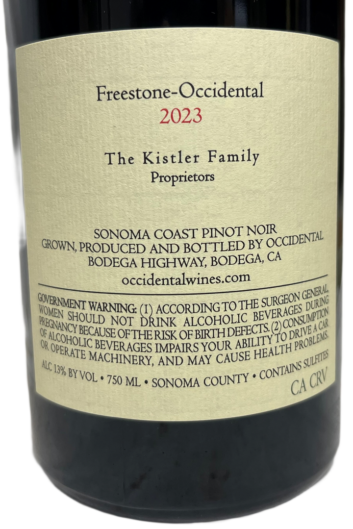 2023 Occidental Wines Freestone-Occidental Pinot Noir