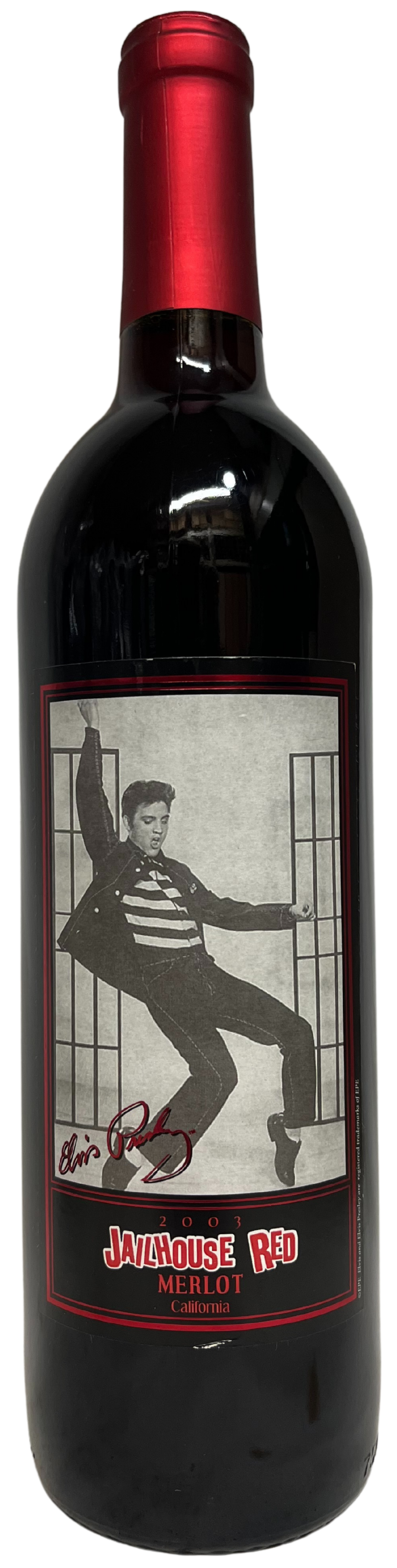 2003 Graceland Cellars Elvis Presley Jailhouse Red Merlot 1st Edition