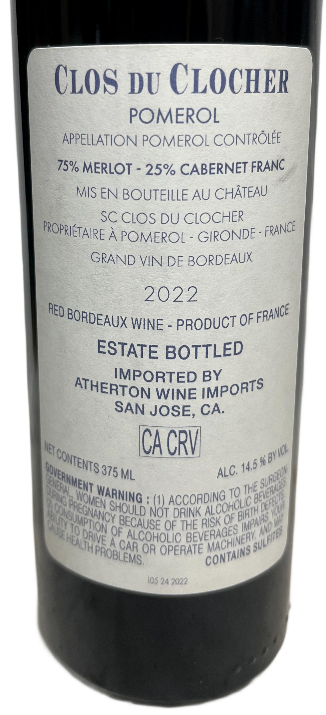 2022 Clos du Clocher Pomerol