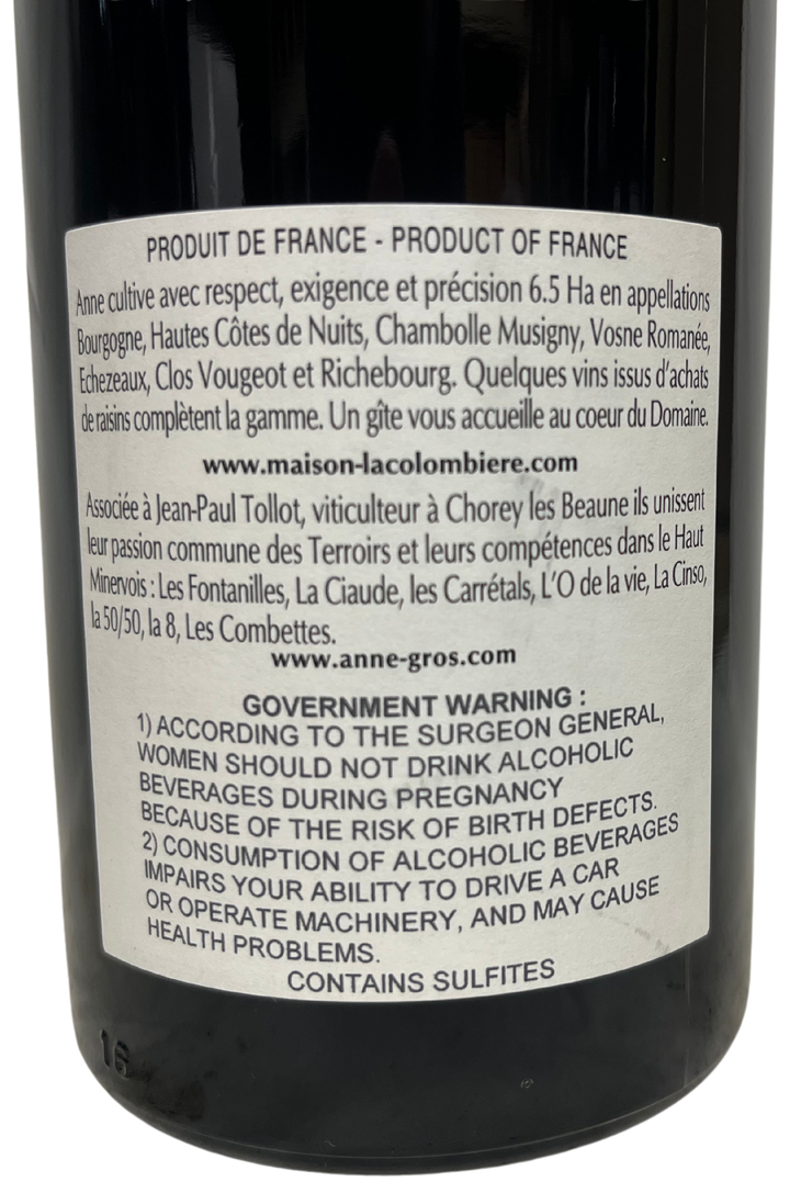 2019 Anne Gros Chambolle Musigny la Combe d'Orveau