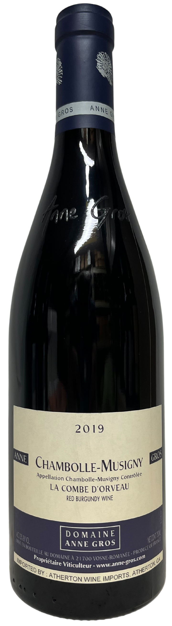 2019 Anne Gros Chambolle Musigny la Combe d'Orveau