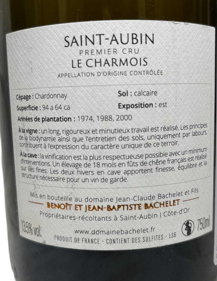 2019 Jean-Claude Bachelet Saint Aubin Le Charmois