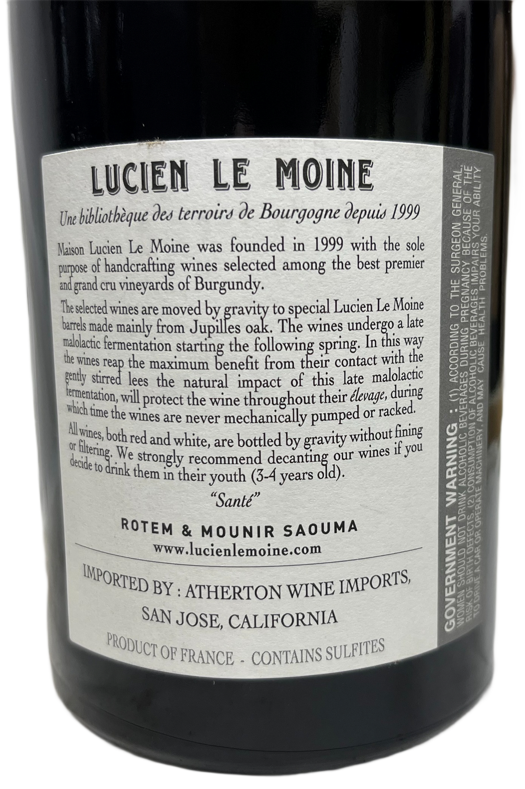 2021 Lucien Le Moine Nuits St Georges les St. Georges