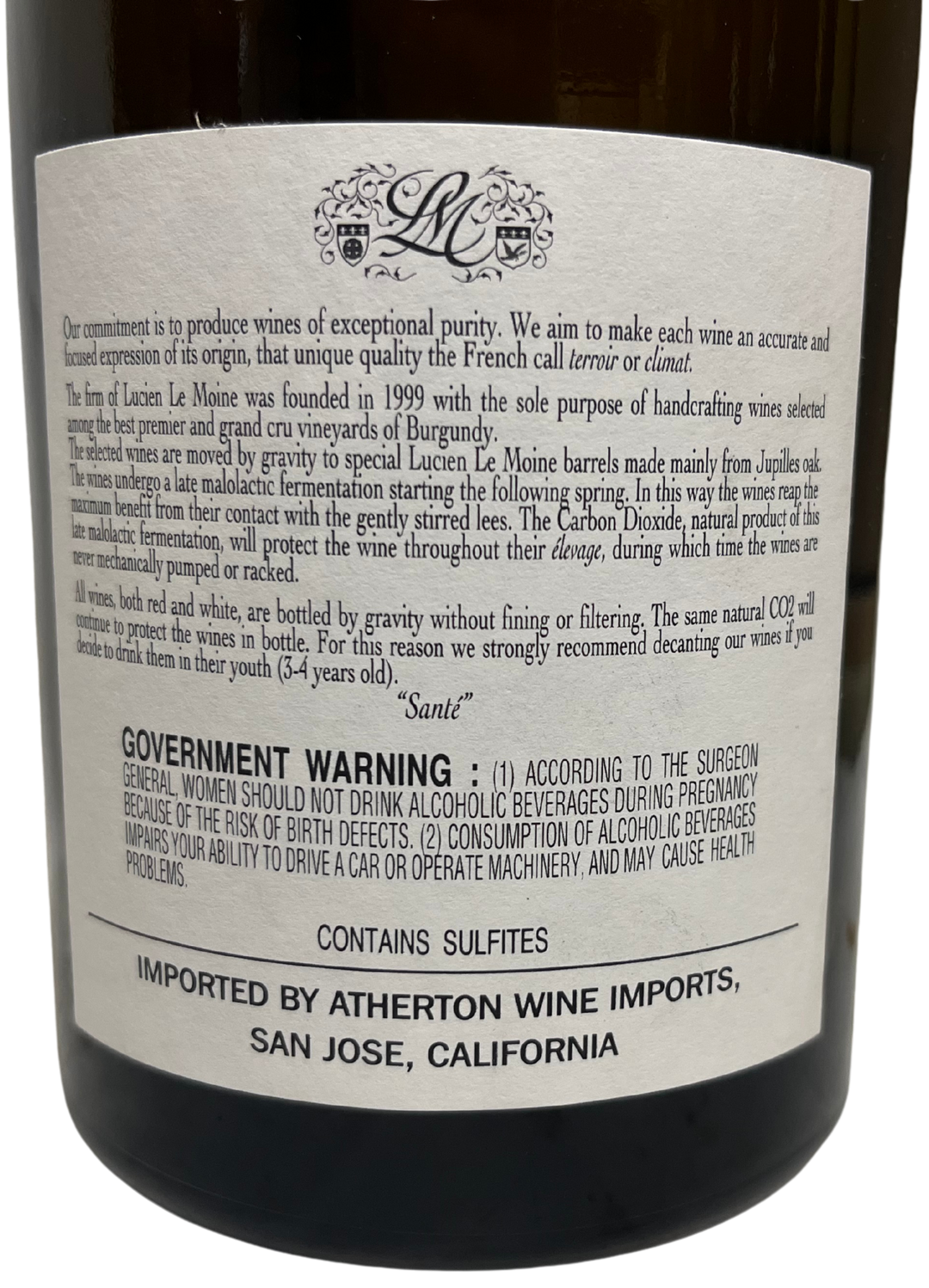 2018 Lucien Le Moine Chassagne Montrachet La Maltroie