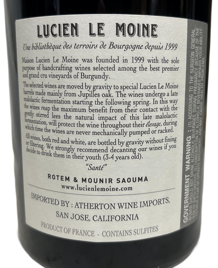 2021 Lucien Le Moine Chambolle Musigny les Sentiers