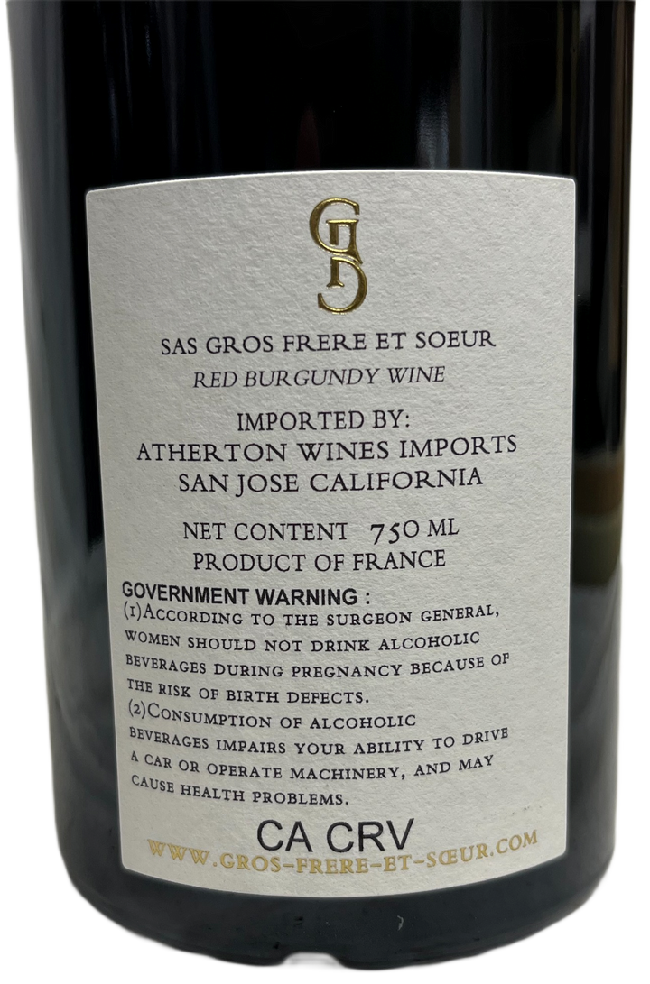 2022 Gros Frere & Soeur Chemin des Moines de Vergy