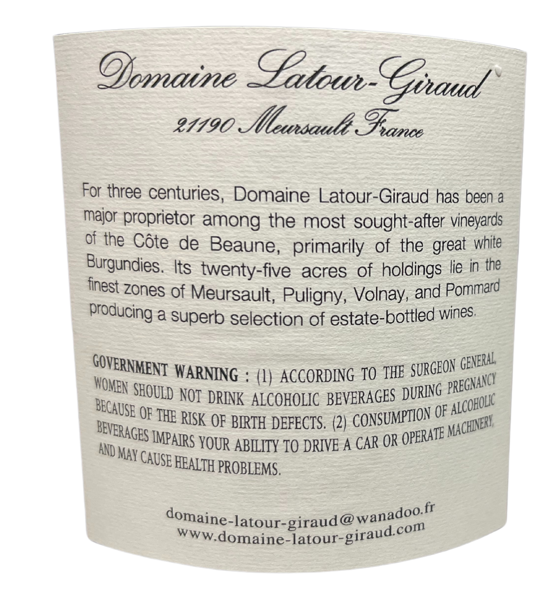 2020 Latour Giraud Meursault Genevrieres