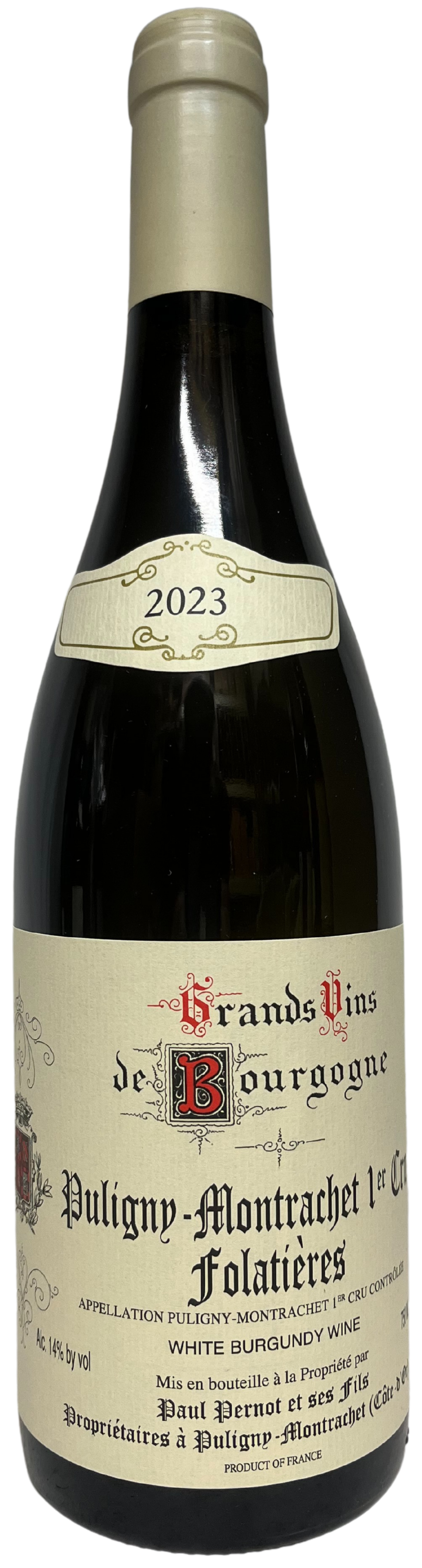 2023 Paul Pernot Puligny Montrachet les Folatieres