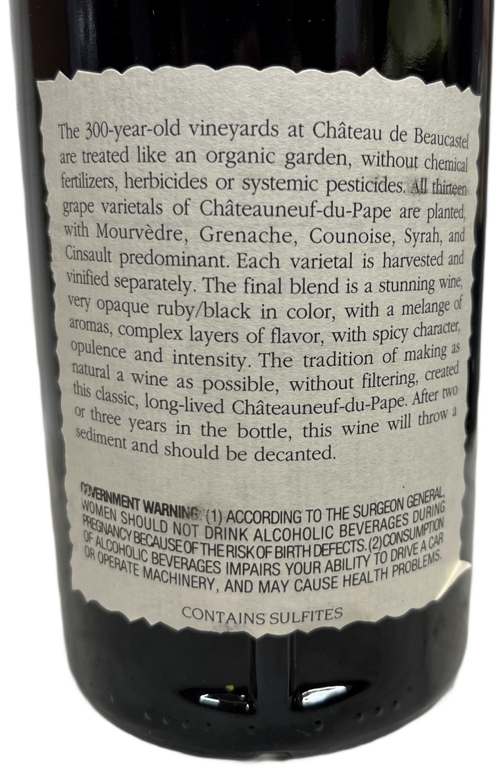 1990 Beaucastel Chateauneuf du Pape