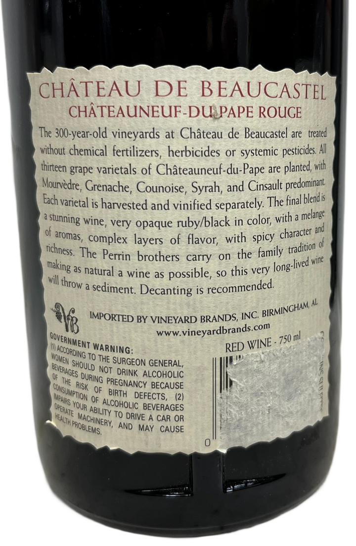 2000 Beaucastel Chateauneuf du Pape