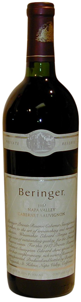 1987 Beringer Private Reserve Cabernet Sauvignon