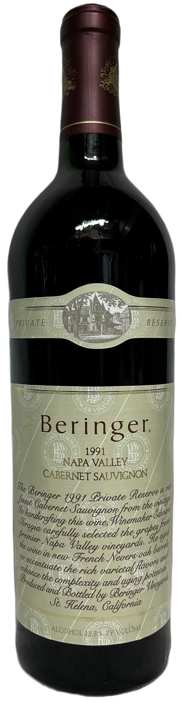 1991 Beringer Private Reserve Cabernet Sauvignon
