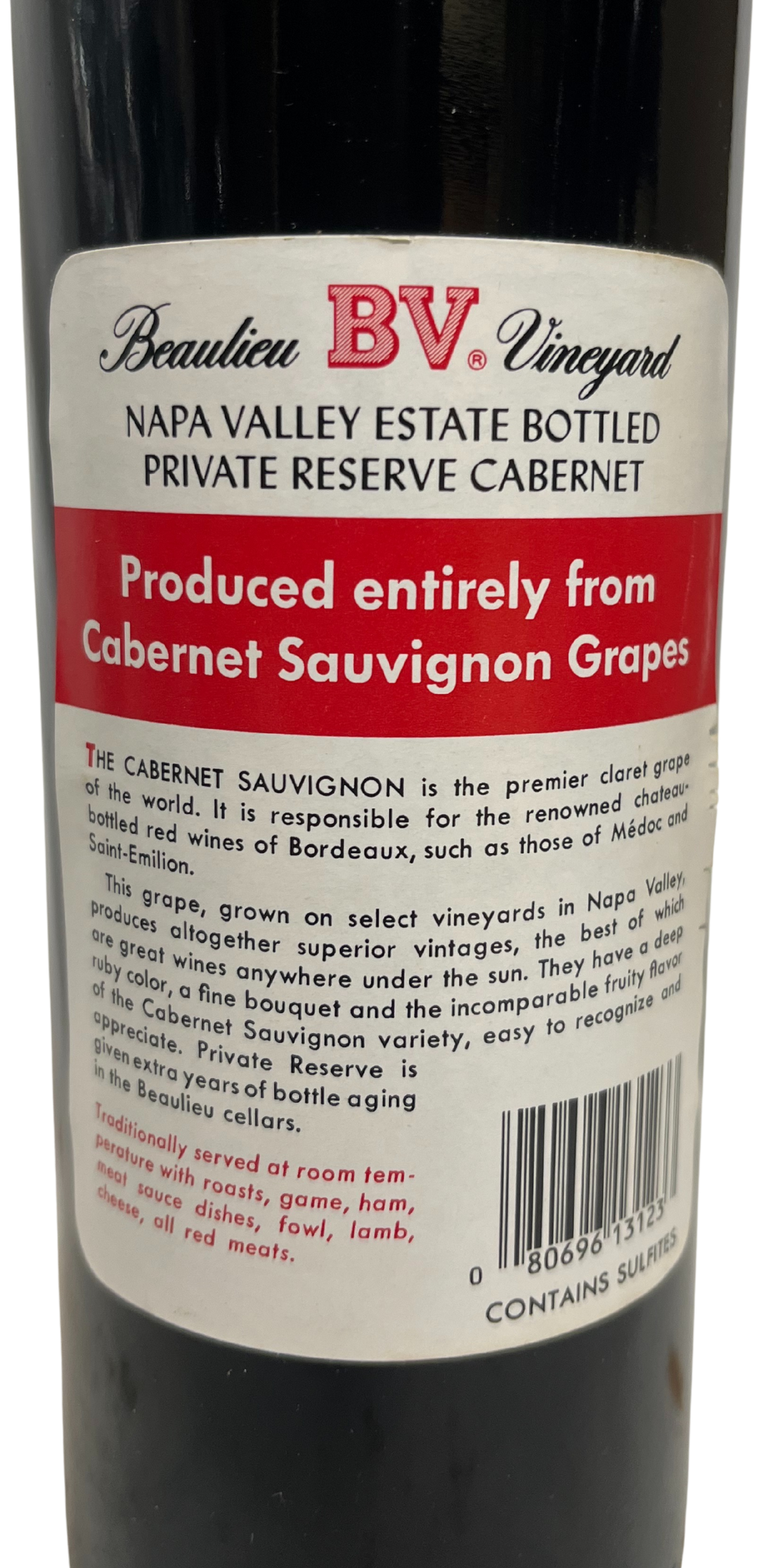 1985 BV Beaulieu Vineyard Private Reserve Georges de Latour Cabernet