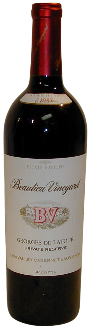 1987 BV Beaulieu Vineyard Private Reserve Georges de Latour Cabernet