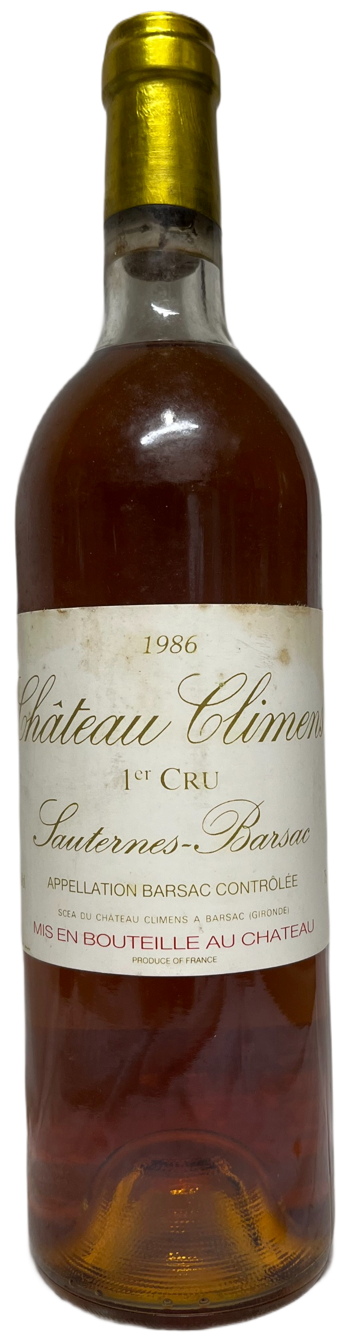 1986 Climens Barsac Sauternes