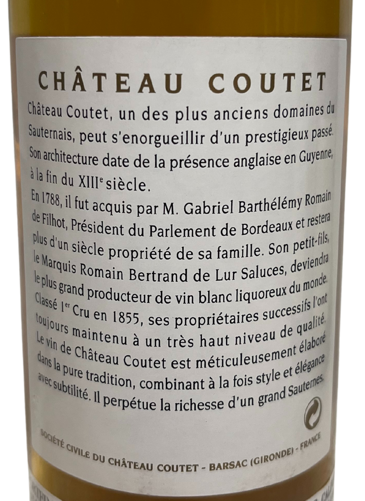 2001 Coutet Barsac Sauternes