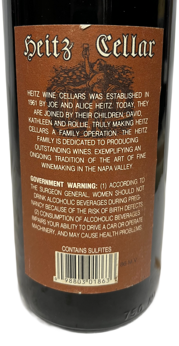 1986 Heitz Cellar Napa Valley Martha's Vineyard Cabernet Sauvignon
