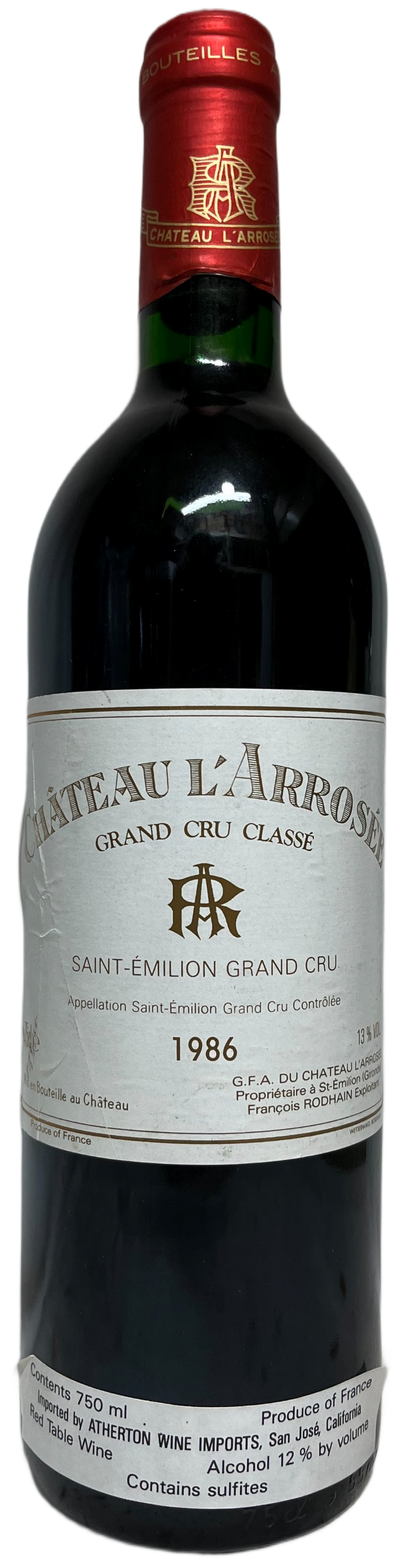 1986 L'Arrosee St Emilion