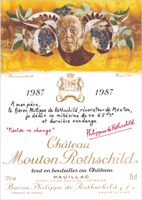 1987 Mouton Rothschild Pauillac